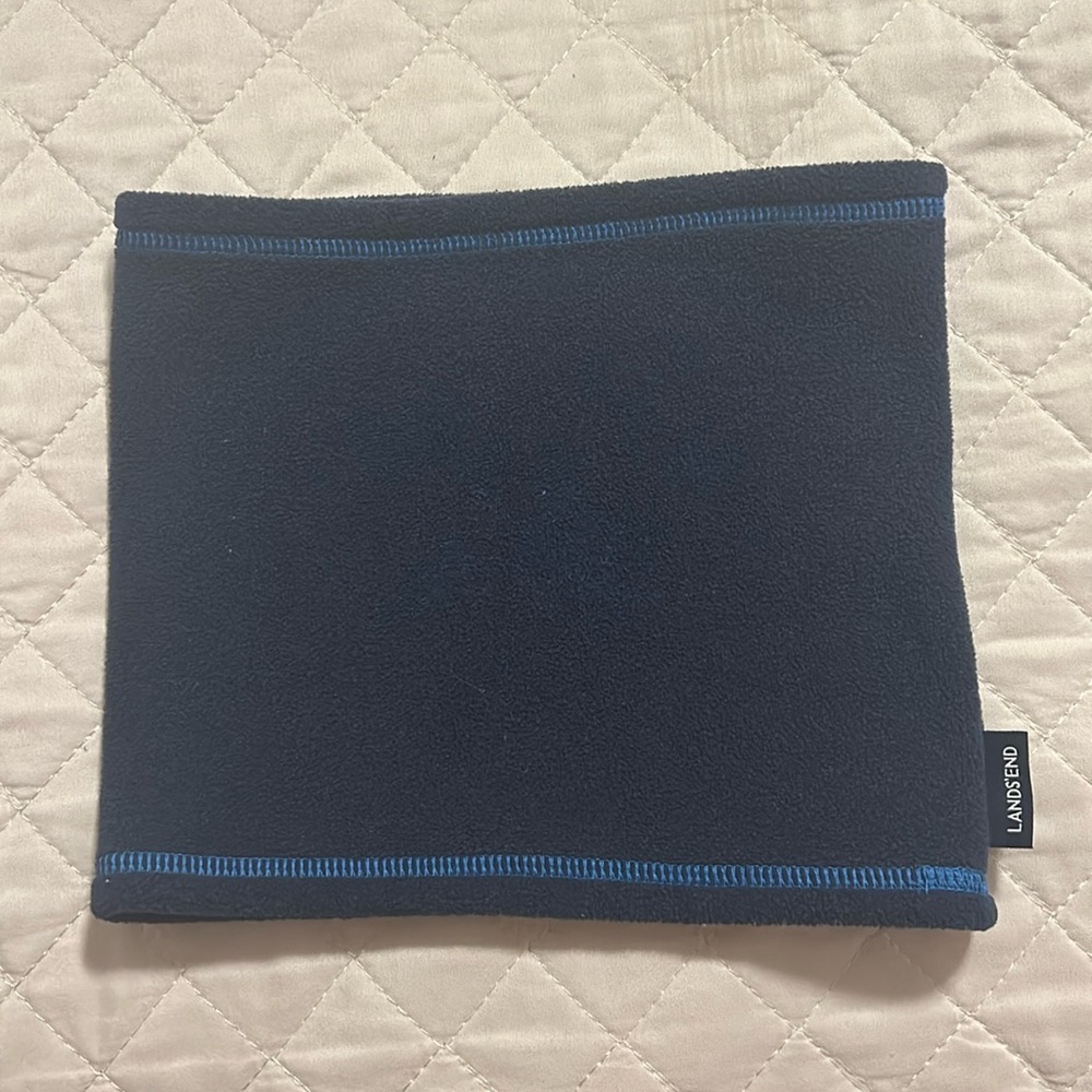 Lands' End Kids' Fleece Neck Gaiter – Navy